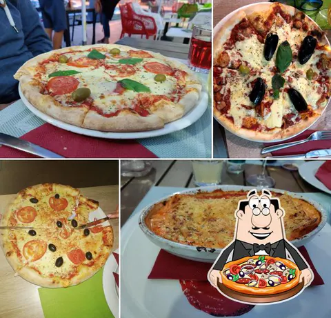 Pizza poslužena u Konobi Dionis.